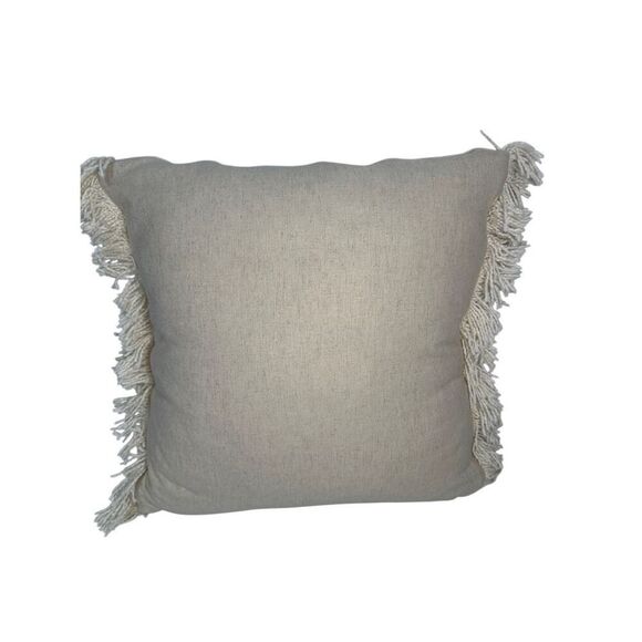 Studio McGee cream decorative 20”x20” throw pillow.  #M-1879 - Picture 5 of 5